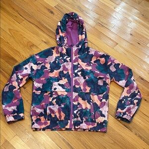 Reebok Multicolor Lightweight Track Hooded Zip-Up Jacket. Size XS. EUC